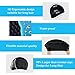 Swim Cap Women 2 Pack Swimming Cap for Long Hair for Women Men Kids with Nose Clip and Ear Plugs(Black+White)