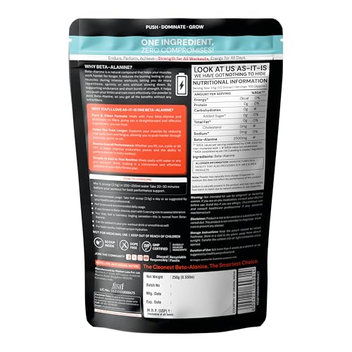 Asitis Nutrition Store AS-IT-IS One Beta Alanine Unflavoured 250g - Image 6