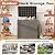 NBYSGO Outdoor Storage Box, Resin Deck Boxes Indoor and outdoor, Waterproof Storage Box Lockable Lid (Grey, 35 Gallon)