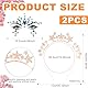DiiWmme Haarreif Sterne Glitzer Damen, Fünfzackiger Stern mit Perlen und Strasssteinen, Strass Haarband mit Funkelnden Sternen Gesichtstattoo für Party, Festival, Geburtstag (Roségold, One Size)