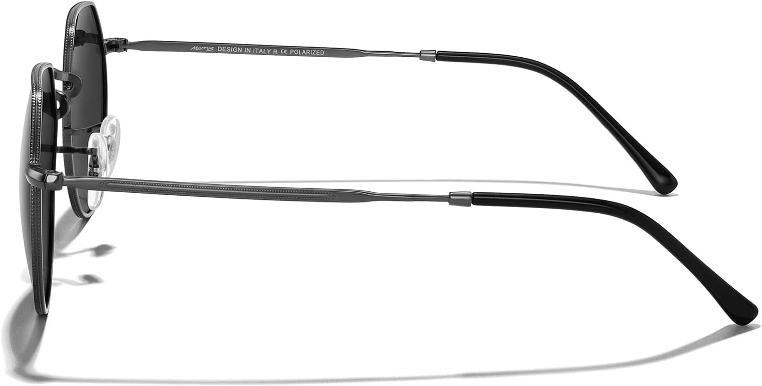 MERRY'S Round Polygon Metal Polarized Sunglasses for Women Men Retro Classic Vintage Shades S6565 - Image 3