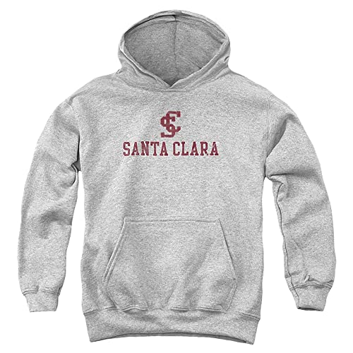 LOGOVISION Santa Clara University Official Distressed Primary Logo Youth Kids Boy/Girls Pull-Over Hoodie Sweatshirt
