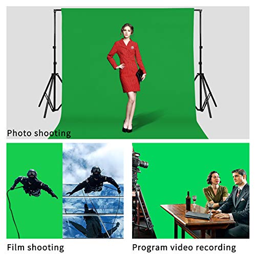 Green Screen Backdrops, Portable Solid Color Photography Backdrops Cloth, 5 X 7 Ft Collapsible Green Backdrop Background For Photography, Video Studio #TOP4