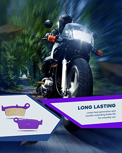 Eccpp Fa131 Brake Pads Front And Rear Carbon Fiber Replacement Brake Pads Kits Fit For 2000-2009 Gas, 1993-2009 Honda, 1995-2007 Kawasaki, 1996-2016 Suzuki, 1998-2002 Yamaha #TOP4
