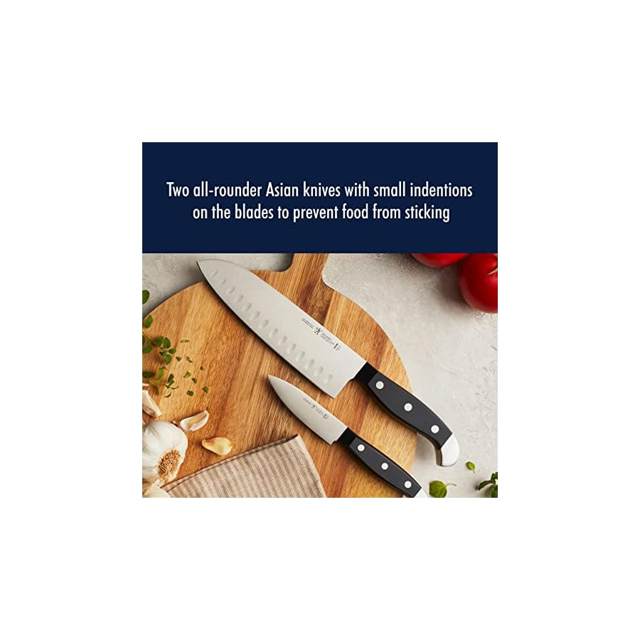 HENCKELS-Statement-Razor-Sharp-2-pc-Asian-Knife-Set-German-Engineered-Informed-by-100-Years-of-Mastery HENCKELS Statement Razor-Sharp 2-pc Knife Set, Santoku Knife 7 Inch, Paring Knife, German Engineered Informed by 100+ Years of Mastery