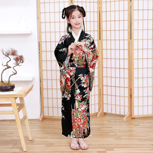 Disfraz Kimono Geisha Anime para Niñas Halloween miniatura 4