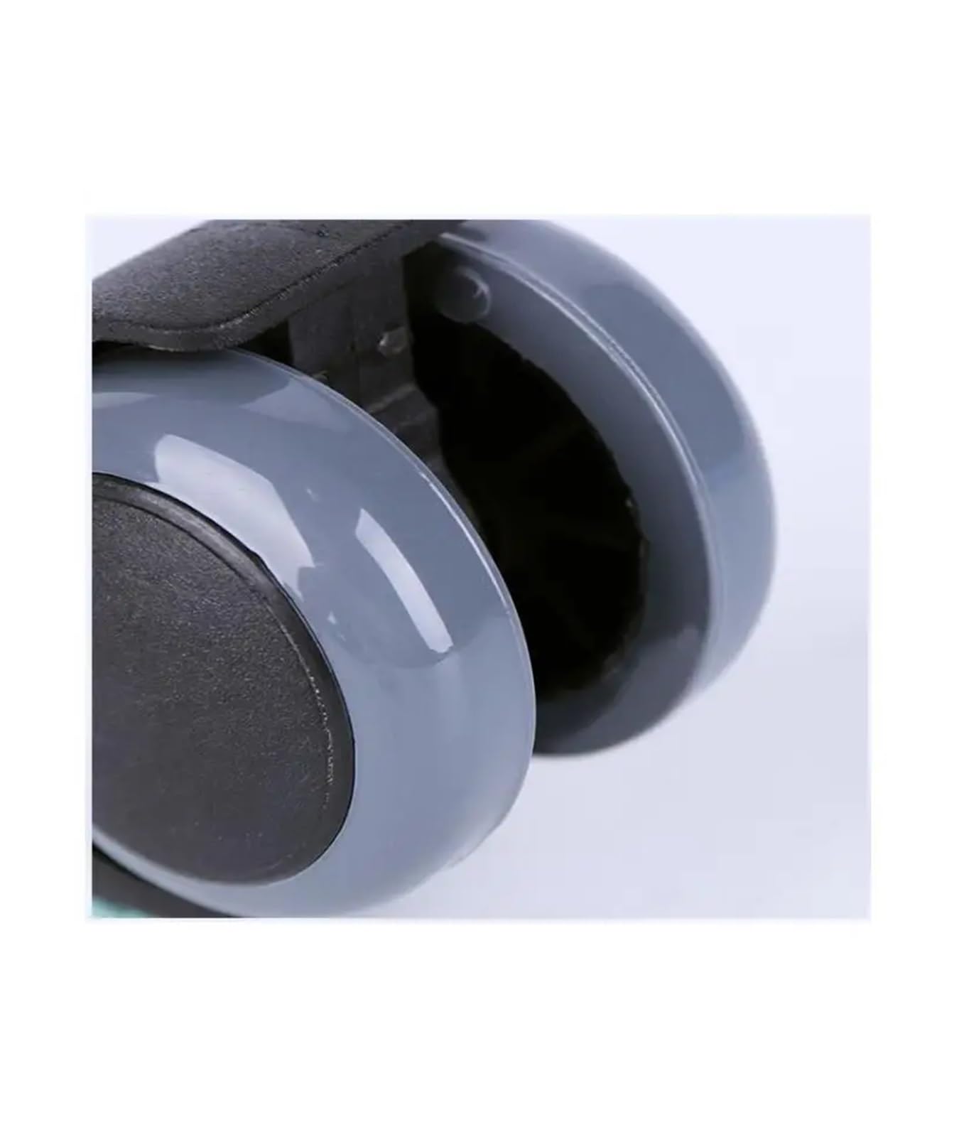 Anello elastico for sedia da ufficio in PU grigio for mobili da 5 pezzi con rotelle da 2 pollici e 11 mm