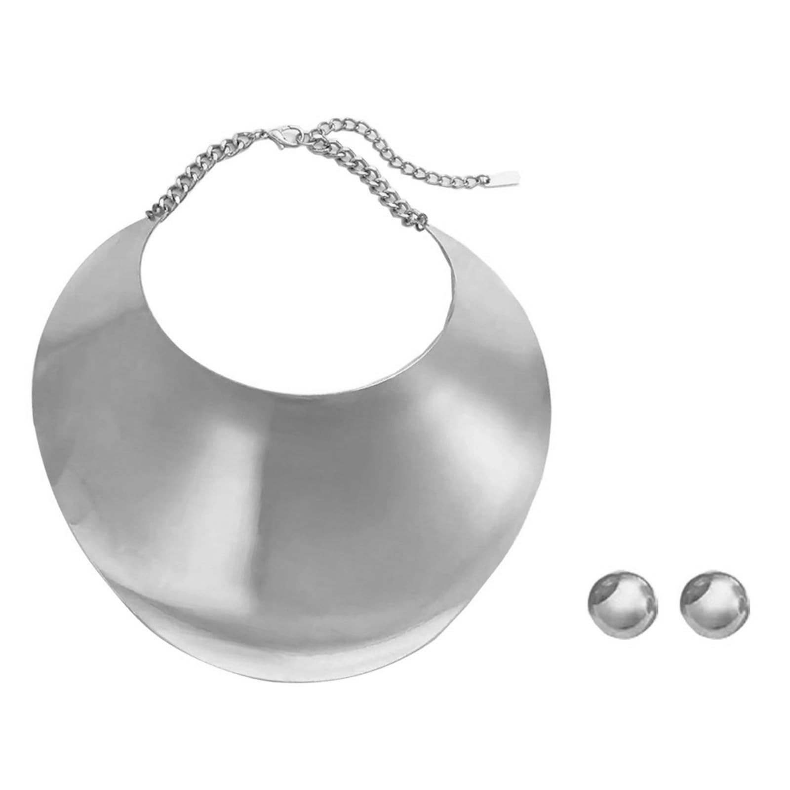 Gold Necklaces for Women Chunky Gold Silver Choker Necklace Statement Egyptian Jewelry for Women Men Gold Costume Jewelry Sets Accessories Gift