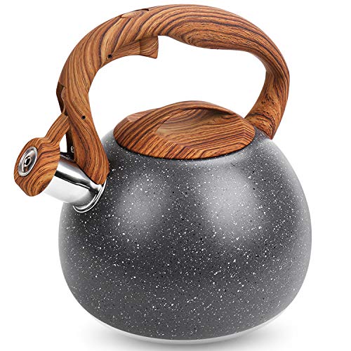 Whistling Tea Kettle for Stovetop,3 Quart Loud Whistle Tea Pot,Stainless Steel Teapot