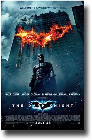 Amazon ダークナイトポスター 映画プロモ 11 X 17インチ バットマンメイン ウェルカム トゥ ア ワールド ルール無し クリスチャン ベール アートフレーム ポスター オンライン通販