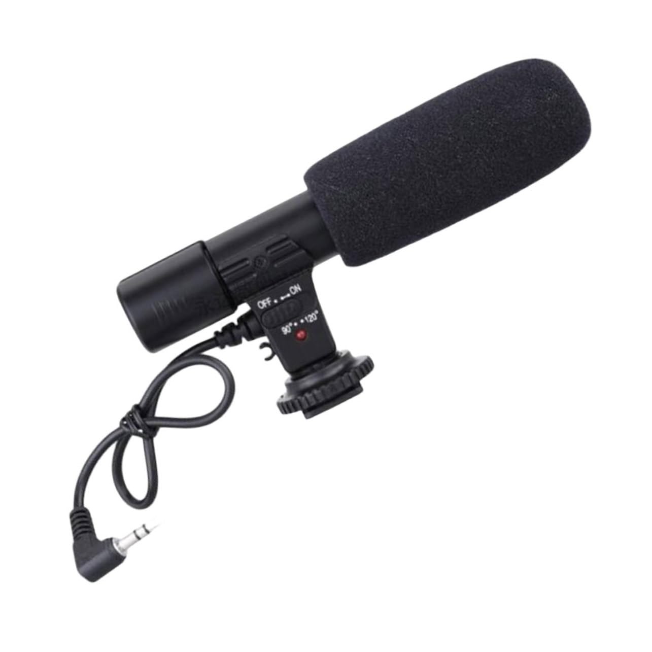 NUOBESTY Micrófono De Cámara Profesional para Entrevistas y Grabación DSLR Portátil Alta Sensibilidad Montaje Seguro y Amplio Rango De Captación y Creadores De Contenido Exteriores