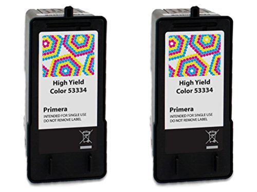 Primera 53334 High Yield Tri-Color Ink Cartridge 2-Pack