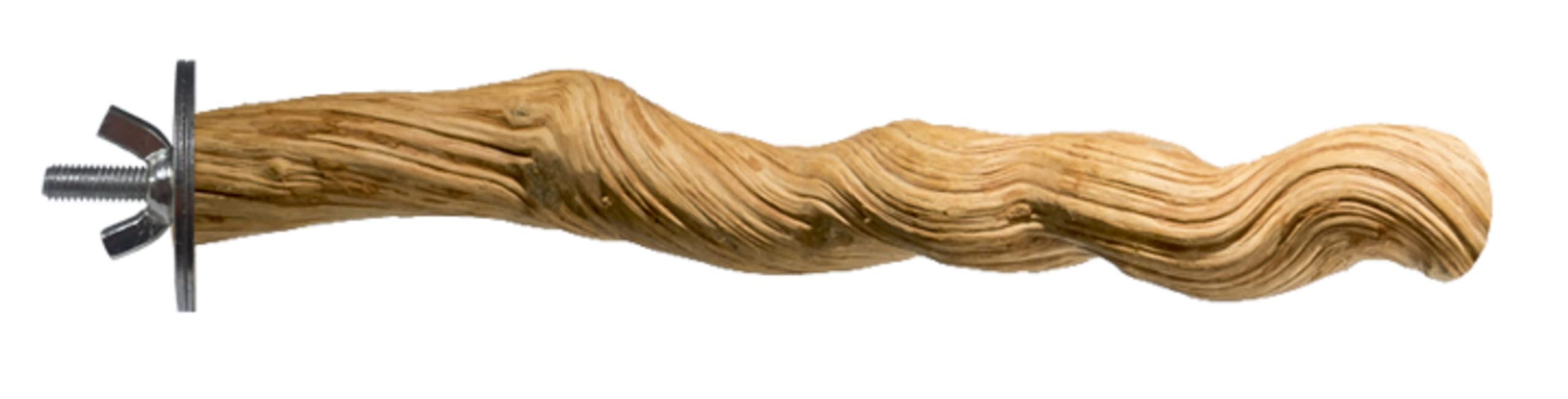 Java Wood NATURAL WOODEN LIANA VINE PERCH AFRICAN GREY CAGE BIRD PERCH 3 SIZES (MEDIUM 20-30CM)