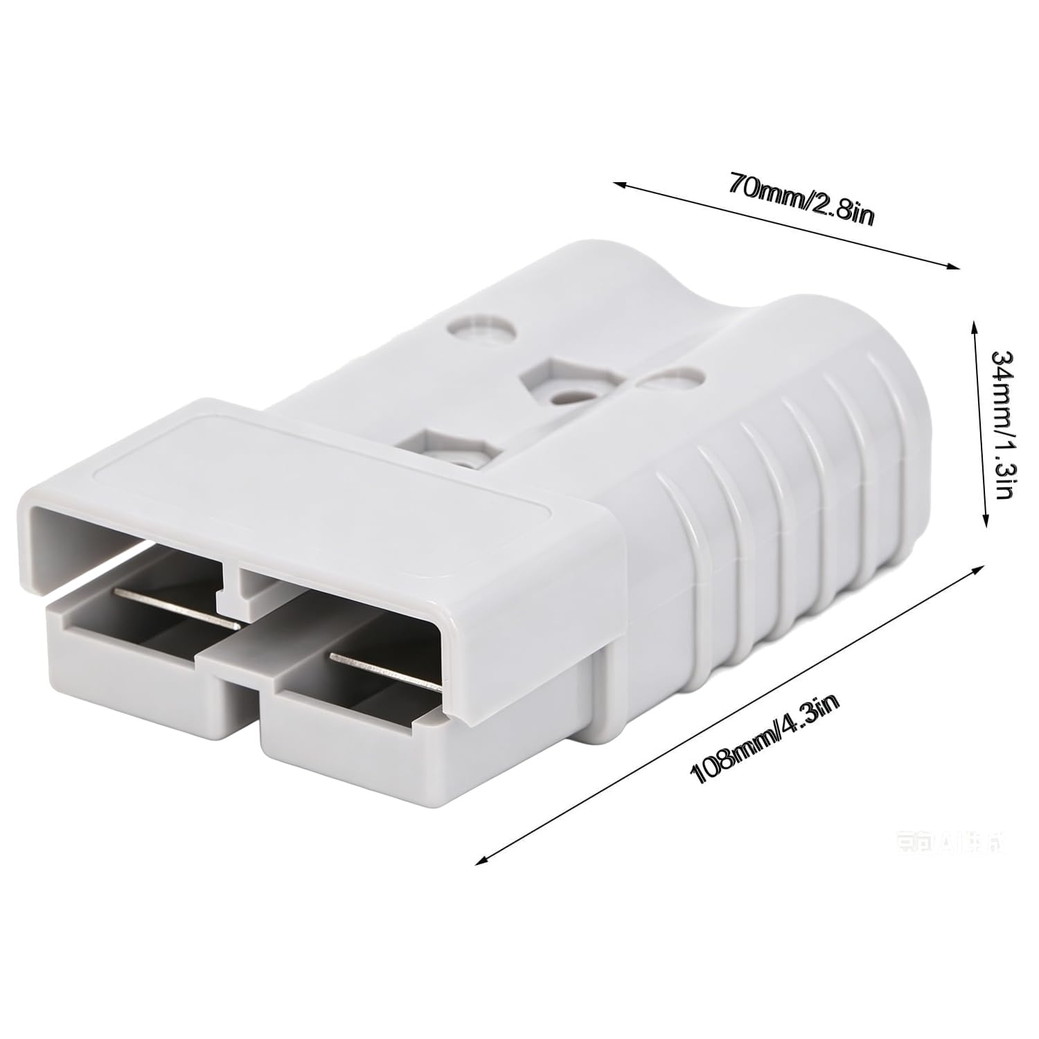 350A 600V Anderson Connectors, Connettore Rapido Della Batteria Del Carrello Elevatore Elettrico 350A Connettore di Disconnessione Della Carica Della Batteria, per Verricello Elettrico E Rimorchio