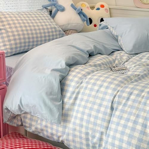 Housse de couette 220x240 bleu azur pour s'endormir sereinement dans un nid de douceur douce