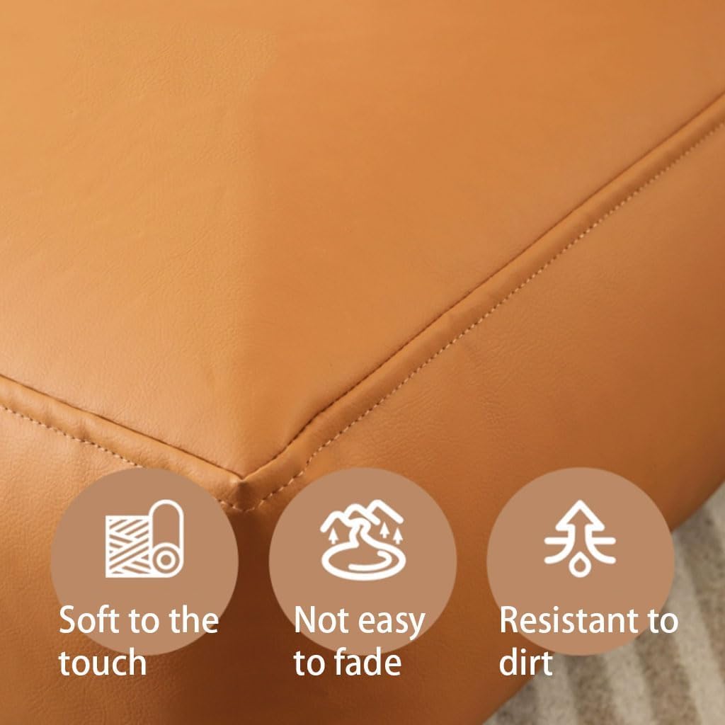 Foanbag, przenośna skórzana sofa z podłokietnikami kieszonkowymi, wygodne wielokolorowe siedzenia, idealne do salonu, pokoju gier i pokoju zabaw.