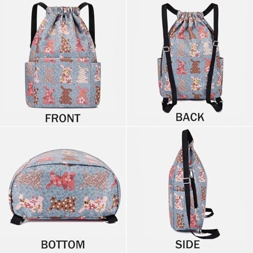 Image of MOCA Drawstring Gym Sports Backpack Lightweight Multipurpose Daypack Travel School College Daily Storage Carry Suitable Men Women Kids Adults Fitness Accessory