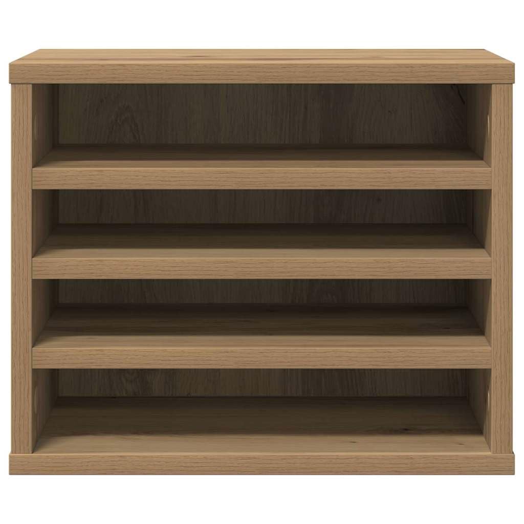Organizer da scrivania in legno di rovere Artisan, 36 x 26 x 29,5 cm, salvaspazio con scomparti per ordine sul posto di lavoro, portadocumenti, portapenne, accessori da ufficio impilabili