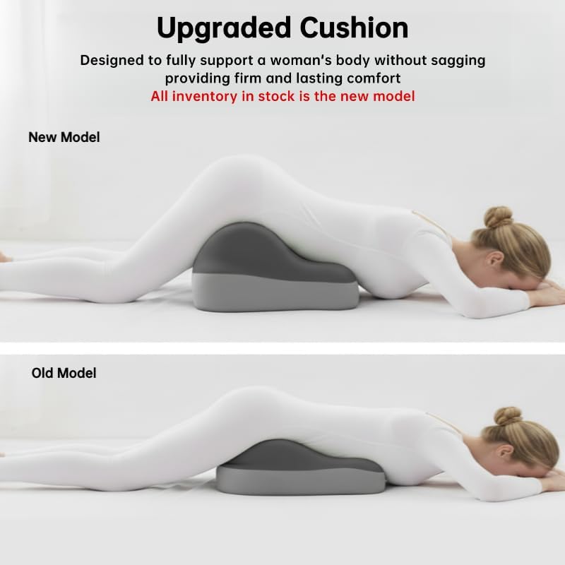 Butt Cushion for Couples Pregnant Women Enhanced Supporting Model Furniture Pillow Support Pillowcase Suitable for Home Use, Ideal for Sitting and Lying, Pillow Modern and Simple Style (Grey)