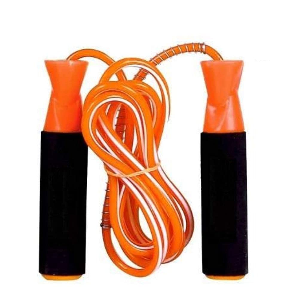 Alis Skipping Rope, Tangle-Free Ball Bearing Rapid Speed Jump Rope - Ideal for Exercise Workout at Home, Gym, Playground, Speed Workout, Fitness, Indoor Outdoor Workout & Aerobic Exercise (Rope Length: 9feet, Handle Length: 6 inches, ORANGE) (B093DLDHTZ) Amazon Price History, Amazon Price Tracker