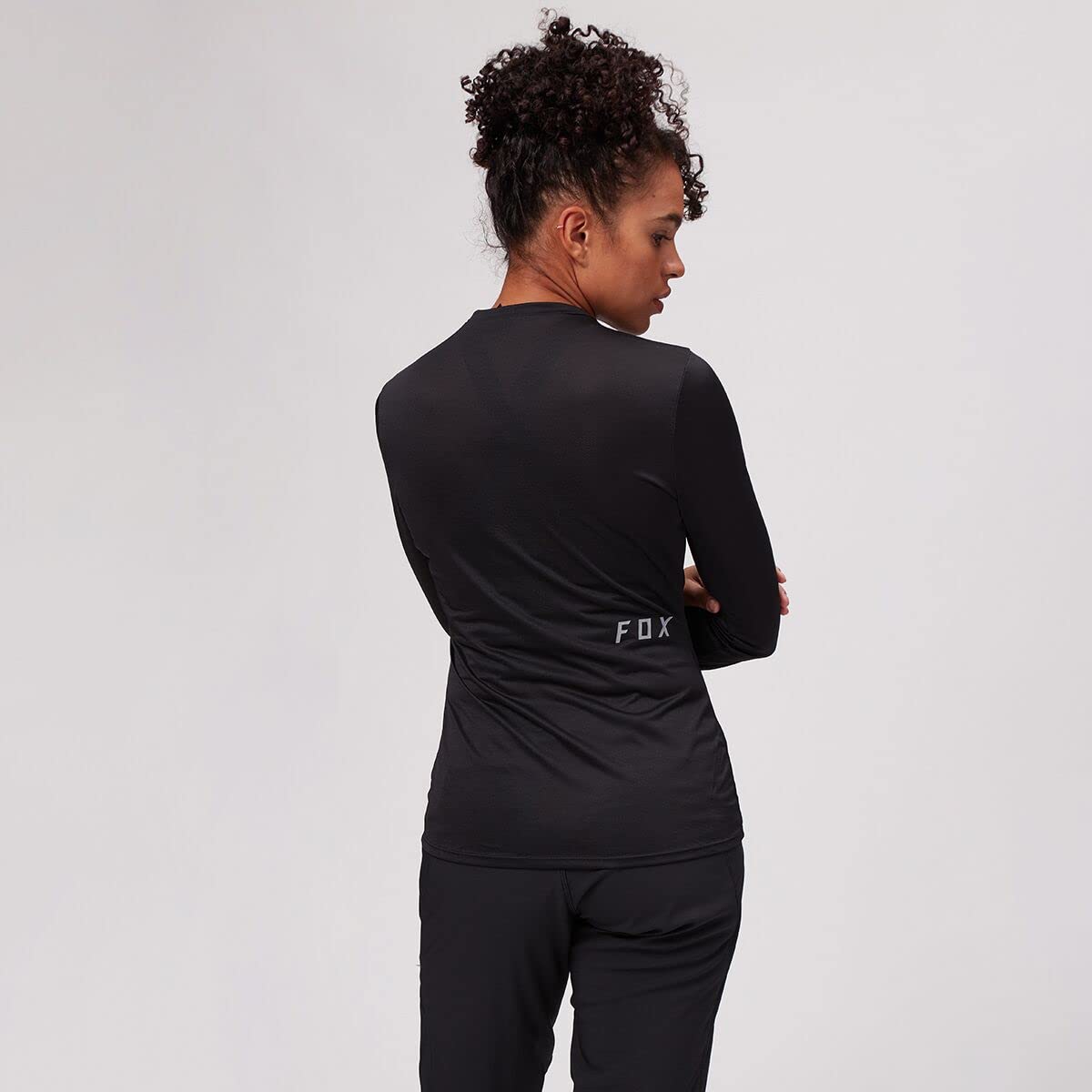 Fox 30307-001S W TECBASE LS SHIRT Black S