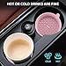 ME.FAN Car Cup Holder Coasters [4 Pack] Silicone Cups Mats, Automotive Universal Non-Slip Recessed Interior Accessories Dusty Rose