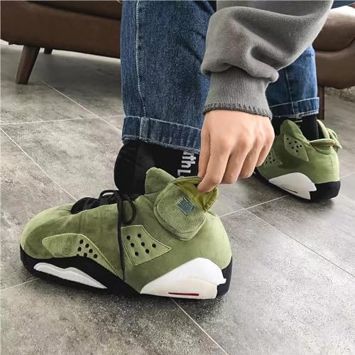 Unisex Trendy Sneaker Slippers Comfy Non Slip Sole Indoor House Plush Slippers - One Size Fits Most4