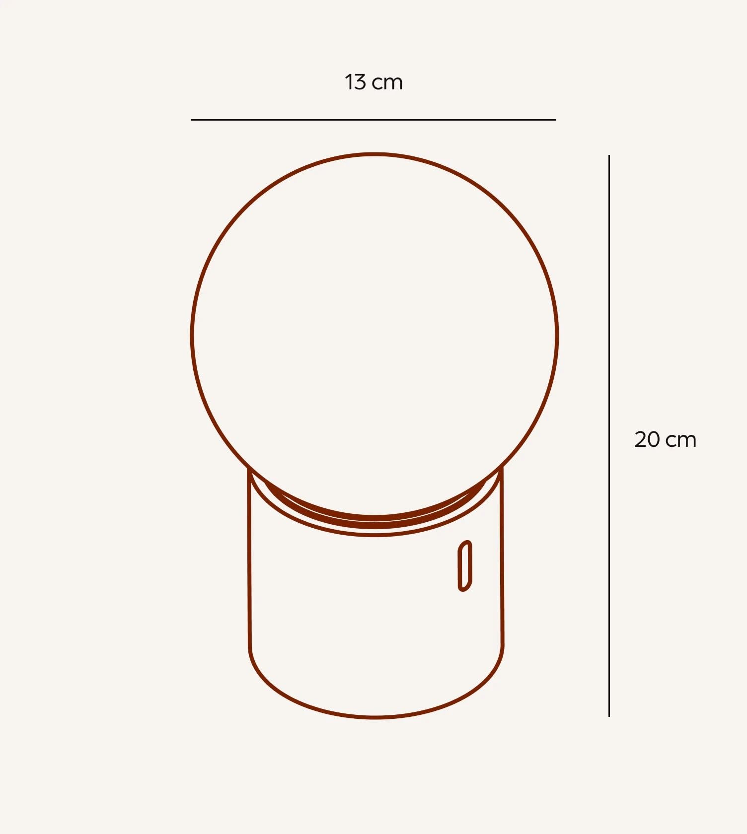 NEONA COSMO LED Tischleuchte kabellos Glas mit Akku – Dimmbare Tischlampe mit Glaskugel in Spiegeloptik, Touch-Sensor, 2 Farbtemperaturen 2200K–2700K, Aluminium, LED fest integriert, 3 Jahre Garantie