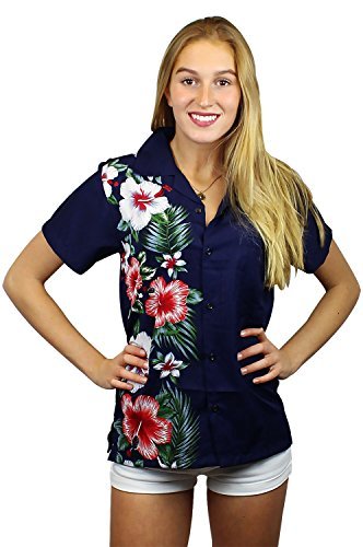 V.H.O. Funky Hawaiian Blouse Shirt, Shortsleeve, VHO-Wedding, Blue, L V.H.O. Funky Hawaiian Blouse Shirt, Shortsleeve, VHO-Wedding, Blue, L