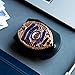 ASR Federal Universal Fit Leather Police Badge Holder with Metal Belt Clip, Black