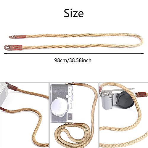 Ropniik Kamera Tragegurt, Super weicher Kameragurt Schulter Strap Kameraband Schultergurt geeignet für Kameras von Canon… – Bild 3