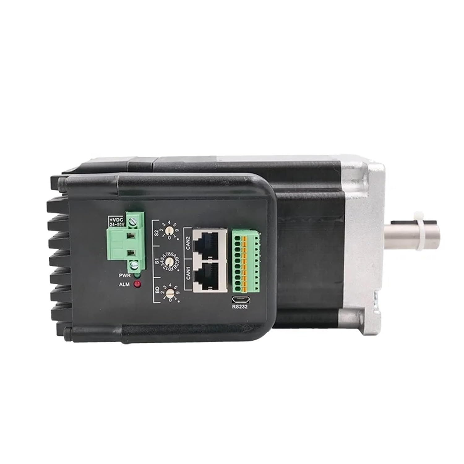 Nema34 IHSV86-30-44-48-RC 48VDC 3000rpm 440W 1.4N.m Integrate AC Servo Motor & Drive CANopen CANbus for CNC Machine Kits(EtherCAT with Brake)