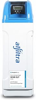 ALFILTRA Wasserenthärtungsanlage - Basic 40 - Kompakte Entkalkungsanlage für weiches Wasser, Salzsparend, einfache Installation, automatisch, für 2 bis 5 Personen - Deutsche Qualitätsmarke