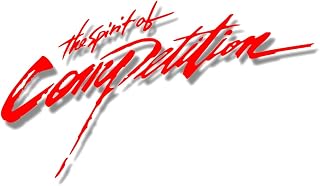 Spirit of Competition 防水ステッカー【スピリットオブコンペティション対応】中サイズ (28cm)×１６色選択【RALLI ART ラリーアート】互換品 (赤, 中サイズ)