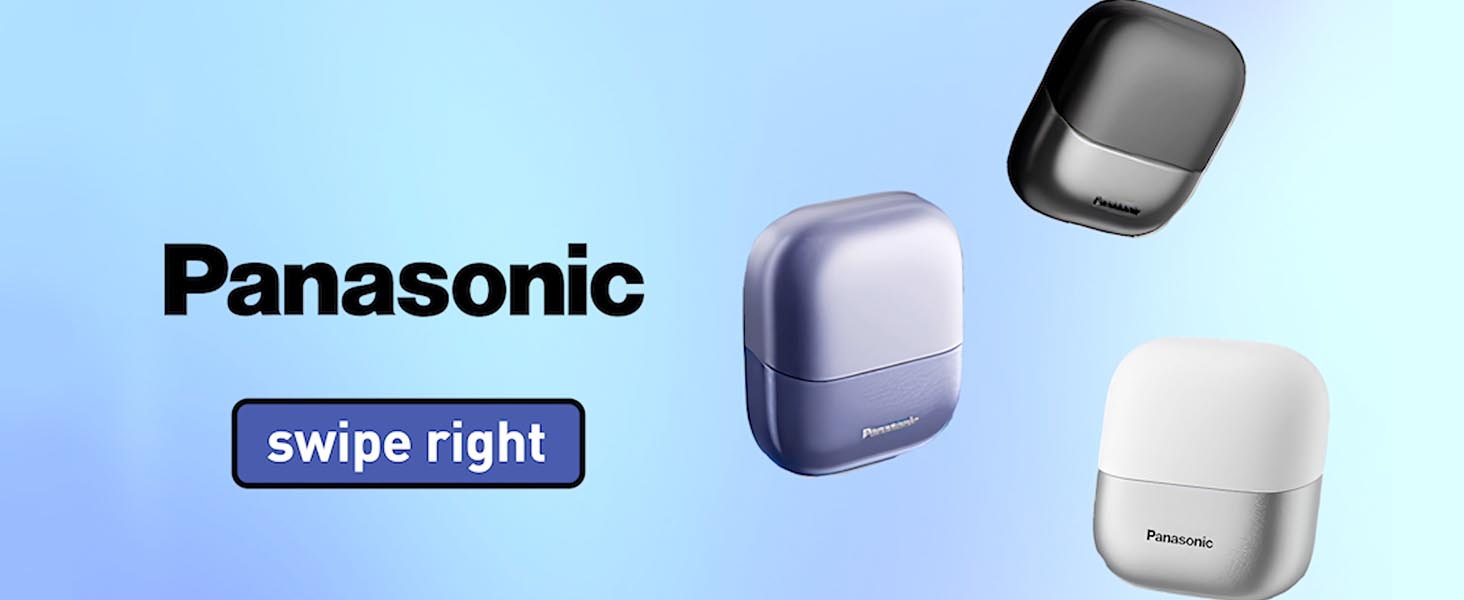 Amazon.com: Panasonic Swipe Right Travel Shaver for Men, Portable