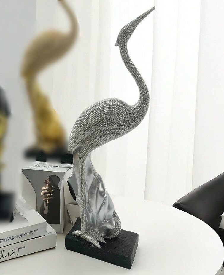置物　鳥　鶴　オブジェ　銀　シルバー　モダン　部屋　装飾品　置き物 Amazon.co.jp: [Rebirth]置物 鳥 鶴 オブジェ 銀 シルバー