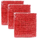 WISTART 432 Pcs Mini Artificial Rose Flower Heads Real Looking Foam Fake Roses Heads for DIY Wedding Flowers Accessories Bridal Hair Clips Headbands Dress Decoration(Red)