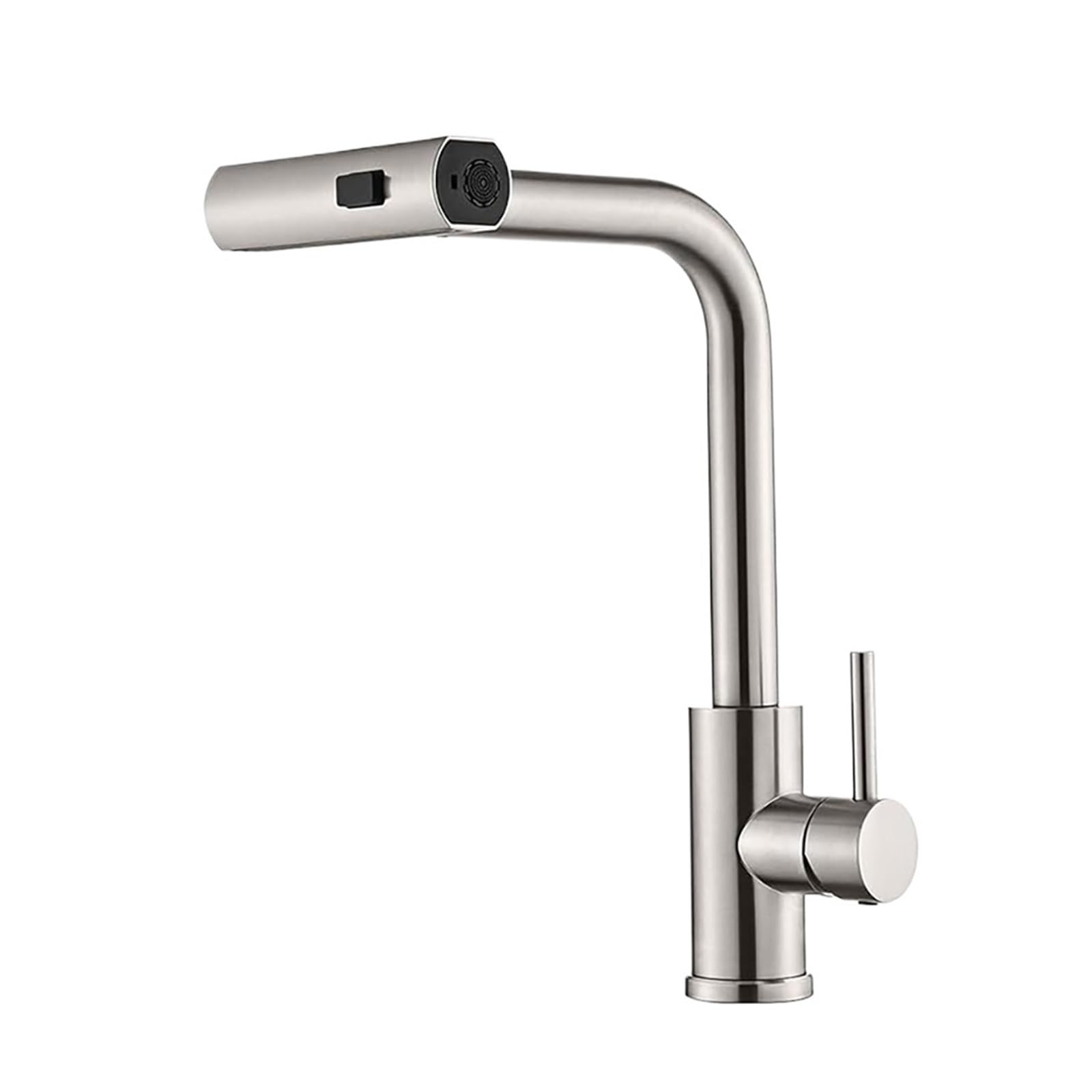 Ckafzmyjqbt Not Touch-Brushed Touch On Kitchen Sink Faucets Of Pull Down Hot Cold Kitchen Sink Mixer Tap Stainless Steel Touch Waterfall Kitchen Faucet(Not Touch-Brushed)