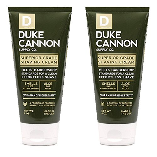 Duke Cannon Shave Cream 6 oz - Superior Grade Men's Shaving Cream (2 Pack)