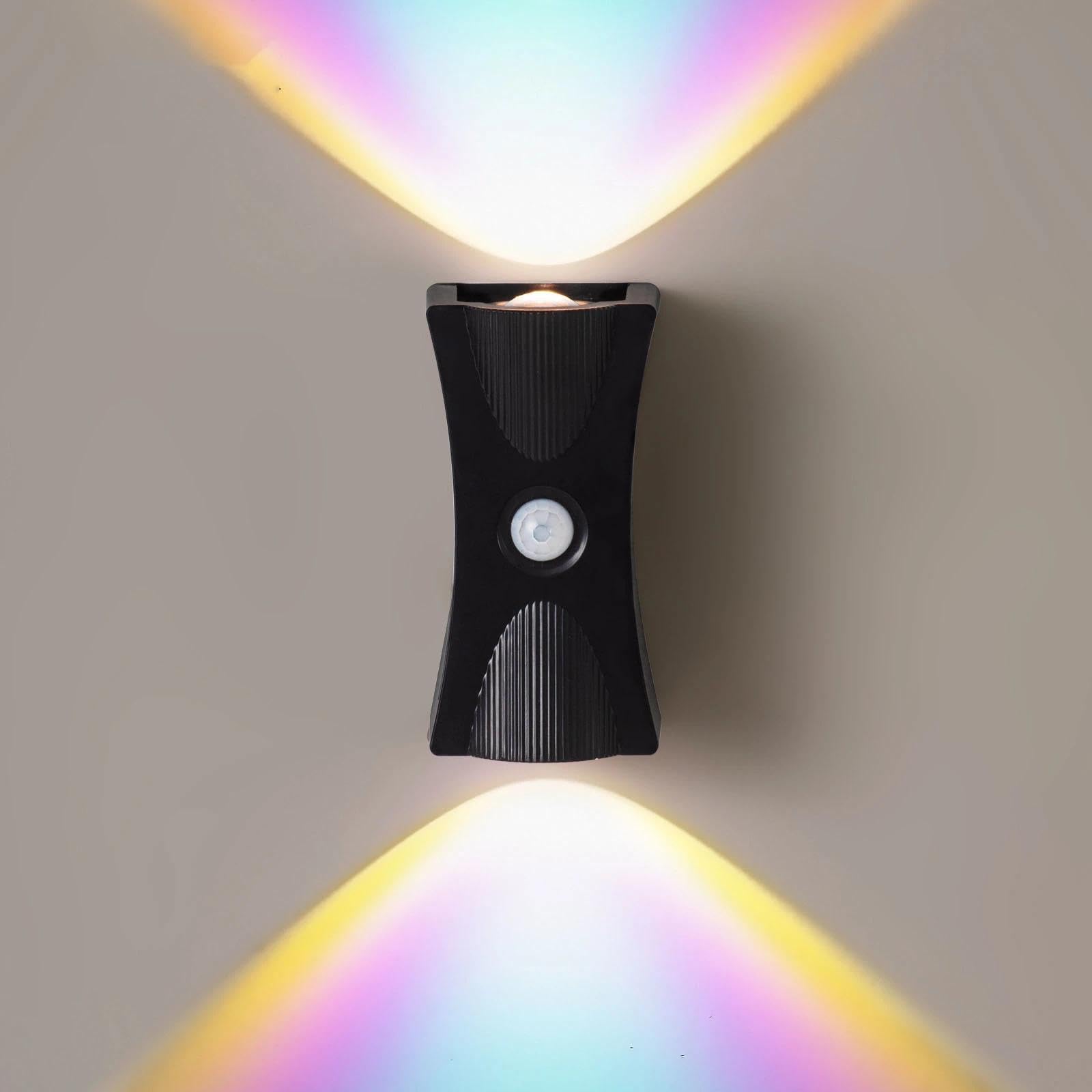 Motion Sensor Night Light, Rechargeable Wall Lights(Black,Neon light)