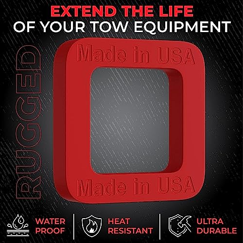 Suspension Dudes 3 Pack 2-Inch Hitch Receiver Silencer Pad Reduces Rattle And Noise, Provides Cushion Between Hitch Receiver And Tow Hitches, Made In Usa (3-Pack Black/Red/Black) #TOP7