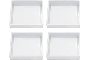 4 Pcs Silicone Coaster Molds, DIY Concrete Epoxy Coaster Making Molds