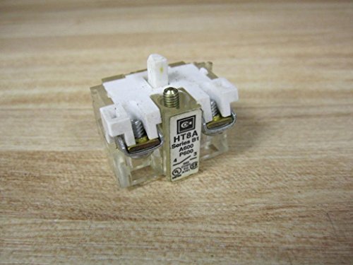 CUTLER HAMMER HT8A (1) N.O. Contact(S). for USE with HT800 Series PUSHBUTTONS and SWITCHES., 30MM, Eaton Contact Block, Replacement
