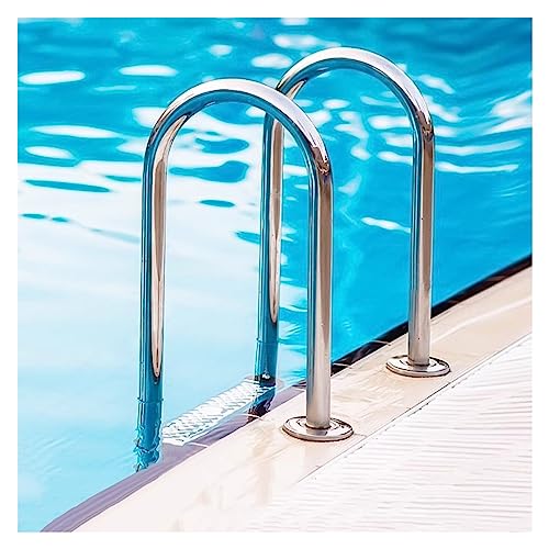 Escalera para piscina de acero inoxidable con 3 peldaños miniatura 1