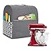 Yarwo Funda para KitchenAid Robots de Cocina, Cubierta para Batidoras Amasadoras, Encaja para Todos Batidoras Amasadoras de 4.3 litros y 4.8 litros(Pequeño, Gris con Patrón de Flecha)