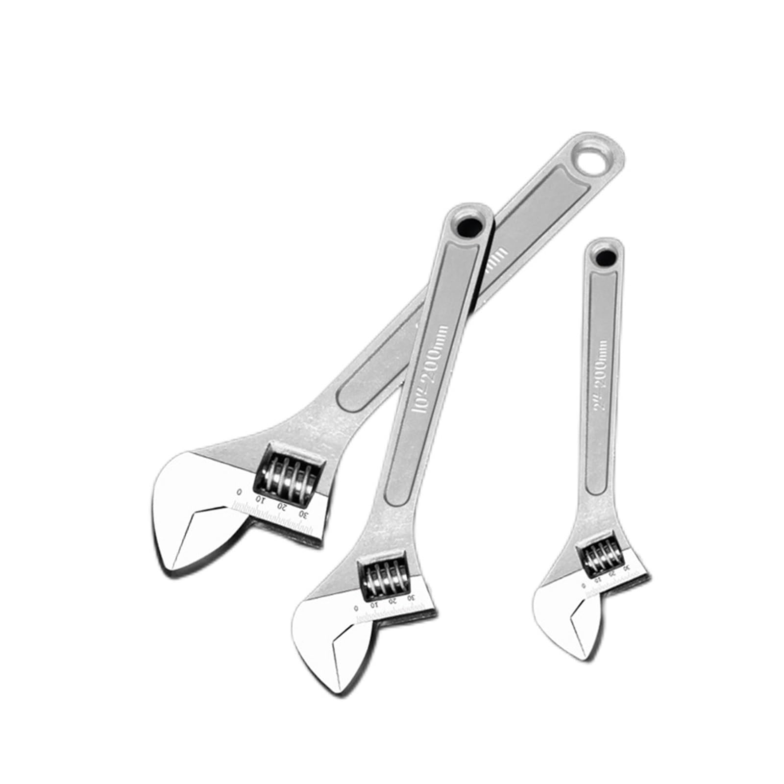 ZXYZXYZZ Adjustable Open Wrench For Electroplating Adjustable Wrench Tool Household Industrial Anti-jamming Rubber Handle Wrench(Rubber handle 8Inch)