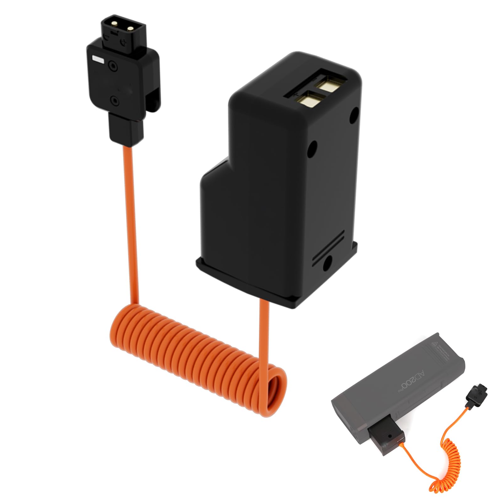 DT-AD200 - Batteria e cavo di alimentazione per flash AD200/AD200Pro/AD300Pro/AD200ProII - 14,8 V/10 A, lunghezza 60 cm