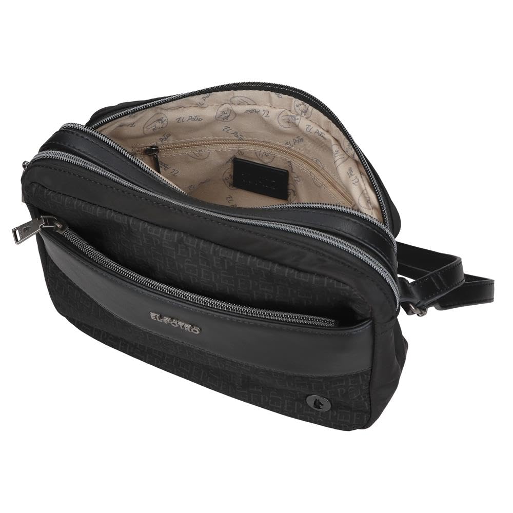El Potro Luna bandoleras, bolso casual fabricada en poliéster y PU., Tirantes anchos y ajustables que se adaptan, bolsillo frontal. De Joumma Bags