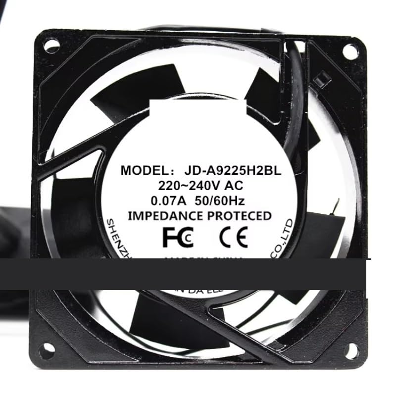 Ventilador de refrigeración para Servidor FANEC JD-A9225H2BL CA 220-240 V 0,07 A 92 x 25 mm
