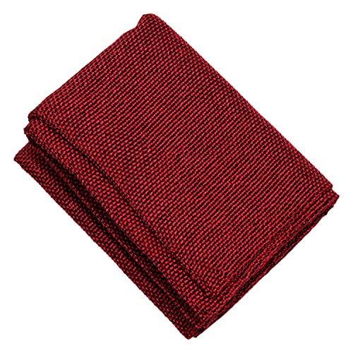 Image of Amazon Brand - Solimo Jute Table Placement - (Maroon, Set of 6 Pieces)